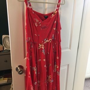 Red floral sundress from Torrid
